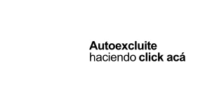Accedé a la autoexclusión del juego